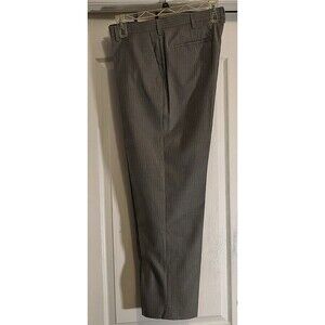 Dress Pants Murano Ultimate Modern Comfort Mens 36x32 Gray stripe Flat Front NEW